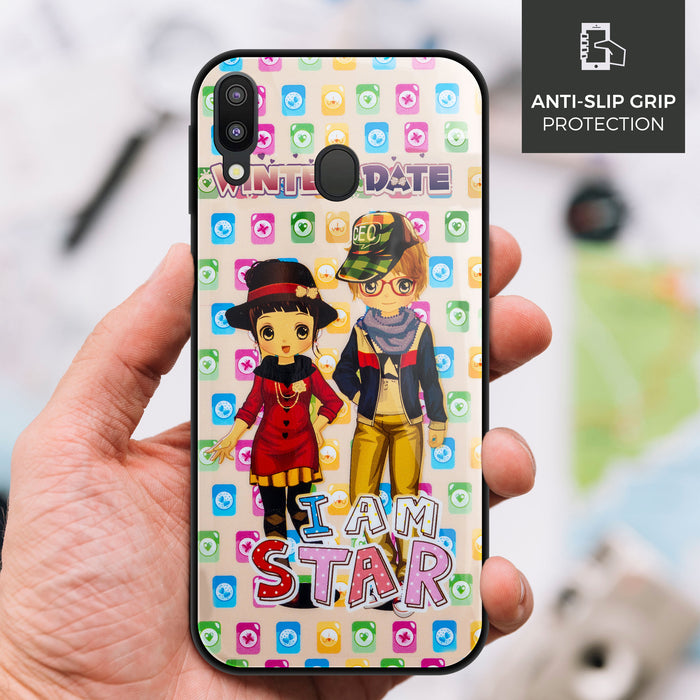 Designer Soft TPU Fancy Back Case Cover for Samsung M20