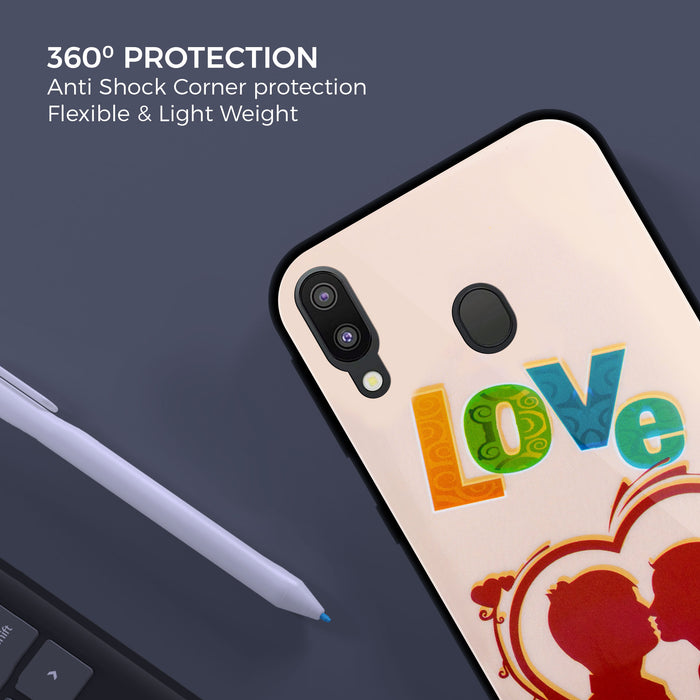 Designer Soft TPU Fancy Back Case Cover for Samsung M20