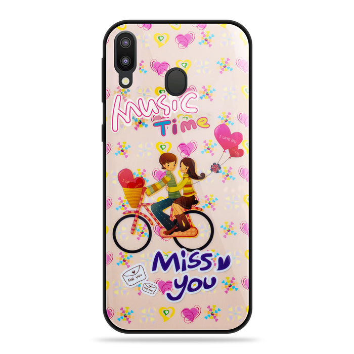 Designer Soft TPU Fancy Back Case Cover for Samsung M20