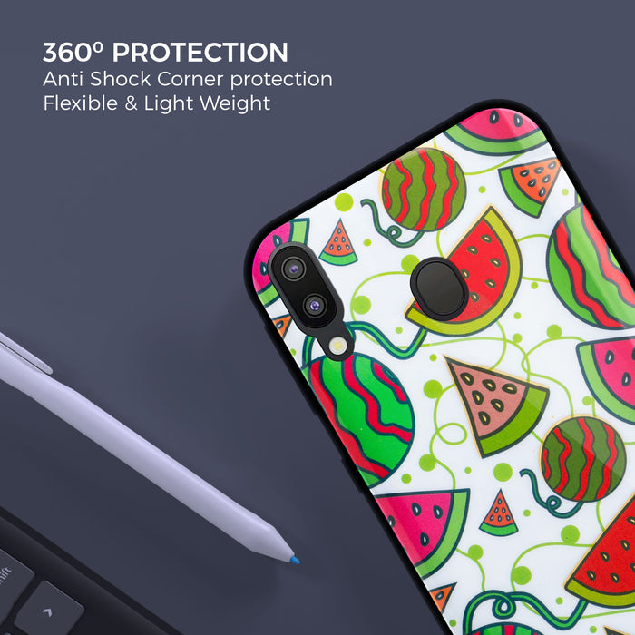 Designer Soft TPU Fancy Back Case Cover for Samsung M20