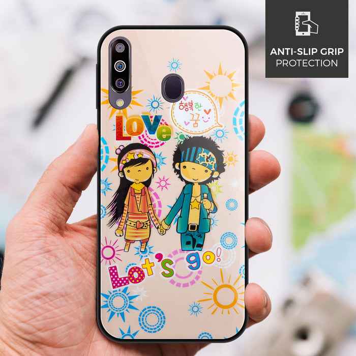 Designer Soft TPU Fancy Back Case Cover for Samsung M30