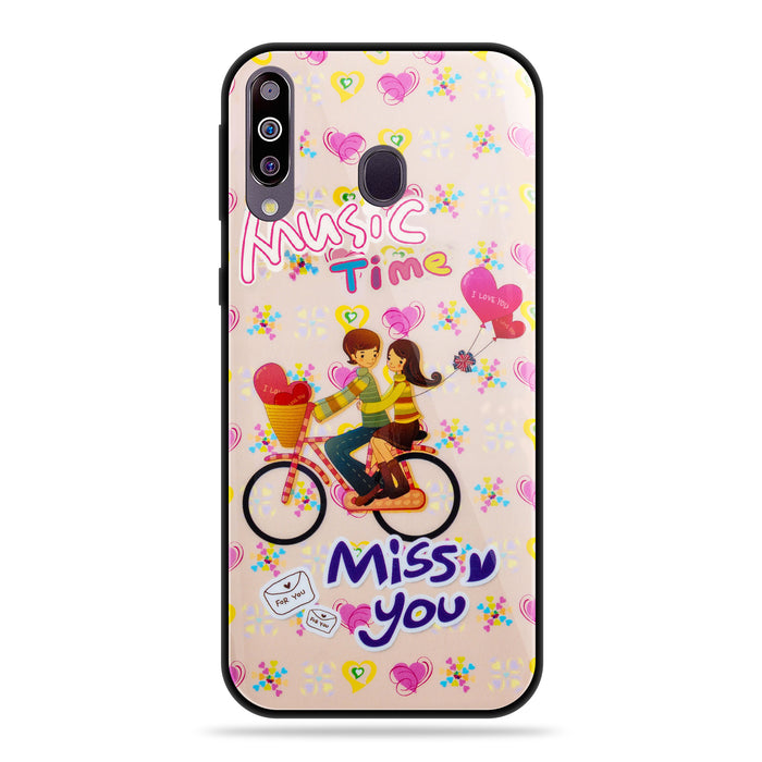 Designer Soft TPU Fancy Back Case Cover for Samsung M30
