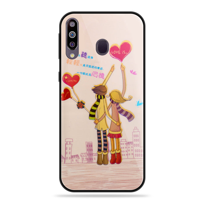 Designer Soft TPU Fancy Back Case Cover for Samsung M30 (24 PCS. SET)