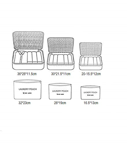 Set of 6 Travel Cubes