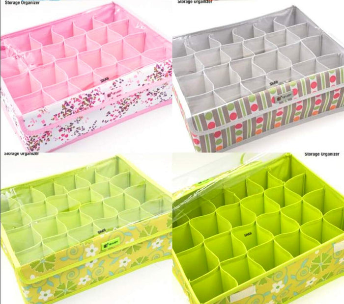 24 Grids Undergarment Storage Organizer