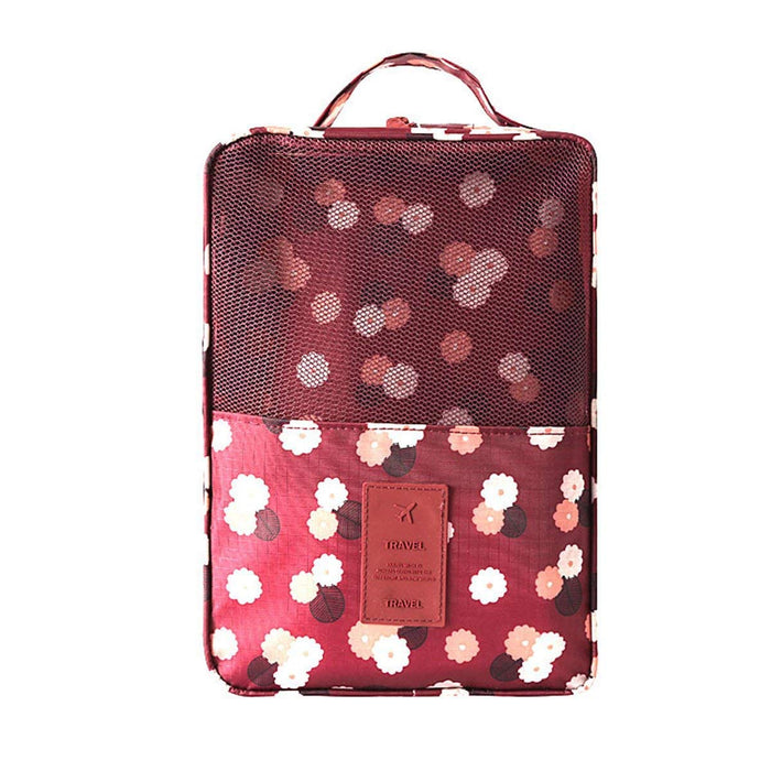 Travel Shoe Bag Floral Storage Organizer Bag