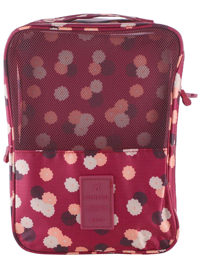 Travel Shoe Bag Floral Storage Organizer Bag