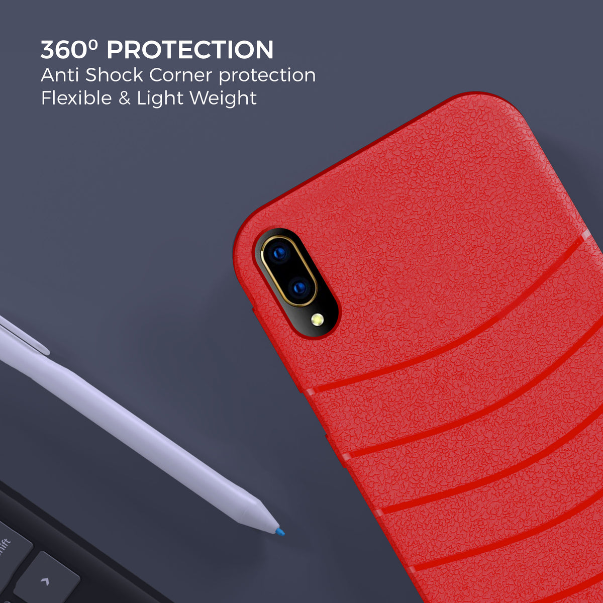 Designer Soft TPU Fancy Back Case Cover for Vivo V11Pro