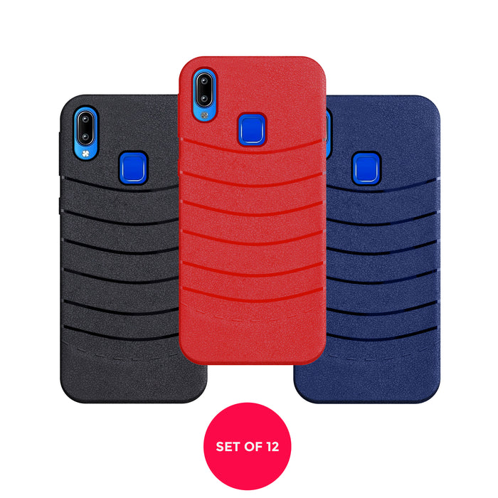 Designer Soft TPU Fancy Back Case Cover for Vivo Y/91 (12 PCS. SET)
