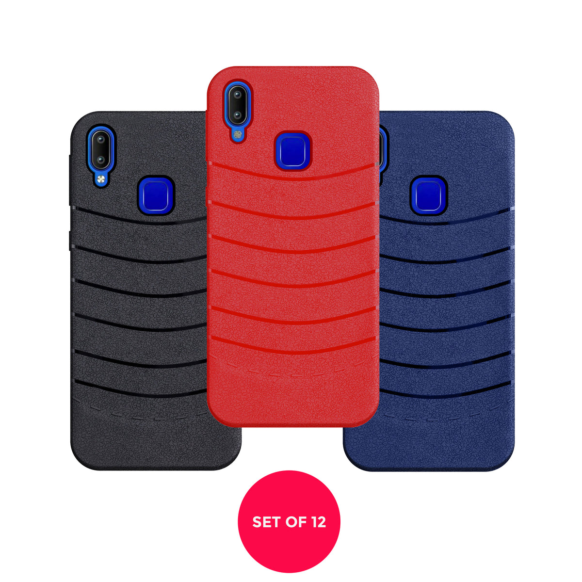 Designer Soft TPU Fancy Back Case Cover for Vivo Y/93 (12 PCS. SET)