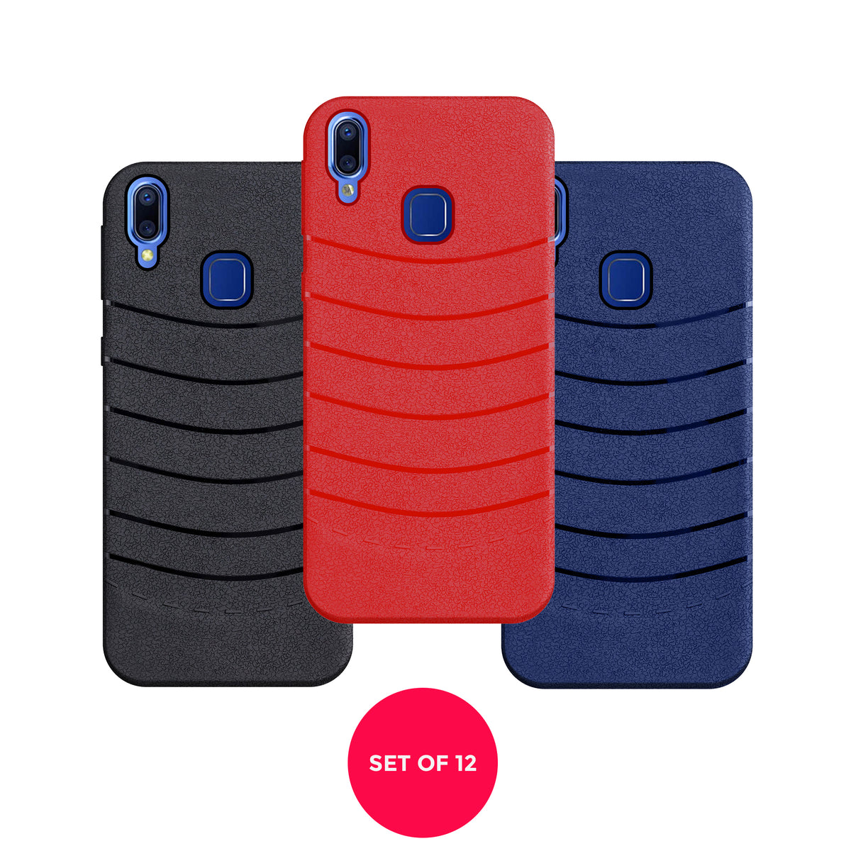 Designer Soft TPU Fancy Back Case Cover for Vivo Y/95 (12 PCS. SET)