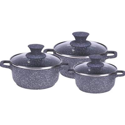 Wonderchef Granite Die-Cast Casserole Set 6Pc-