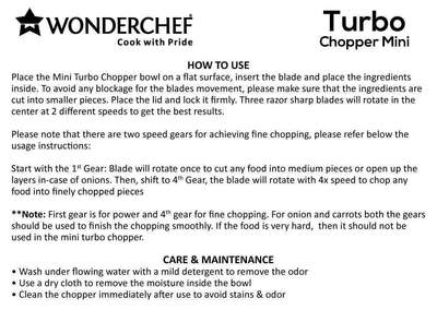 Wonderchef Turbo-Chopper-Mini-