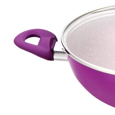 Wonderchef Royal Velvet Wok With Lid - 24CM