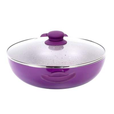 Wonderchef Royal Velvet Wok With Lid - 20CM