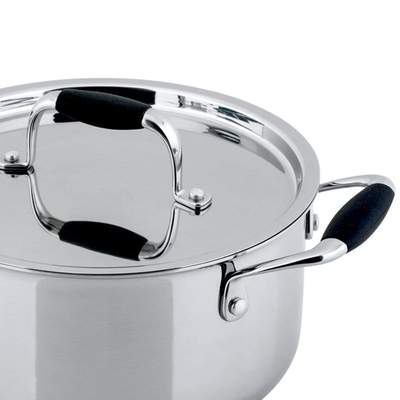 Wonderchef Stanton Casserole With Steamer 24Cm Stainless Steel-