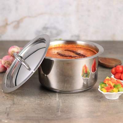 Wonderchef Stanton Cooking Pot with Lid-14 cm-